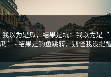 我以为是瓜，结果是坑：我以为是“瓜” - 结果是钓鱼跳转，别怪我没提醒