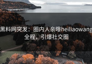 黑料网突发：圈内人亲曝heiliaowang全程，引爆社交圈
